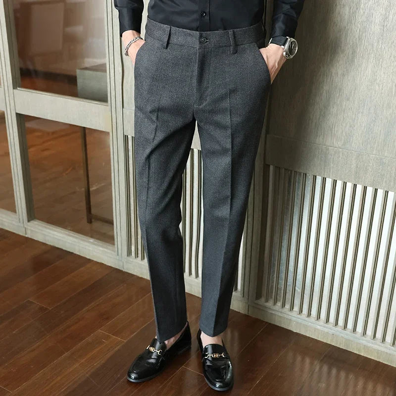 Autumn Woolen Suit Pants