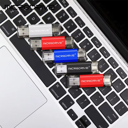 Type C USB Flash Drive OTG 2 in 1 USB 2.0 Micro USB Pen Drive 128GB 64GB 32GB 16GB 8GB 4GB Pendrive Flash Drive