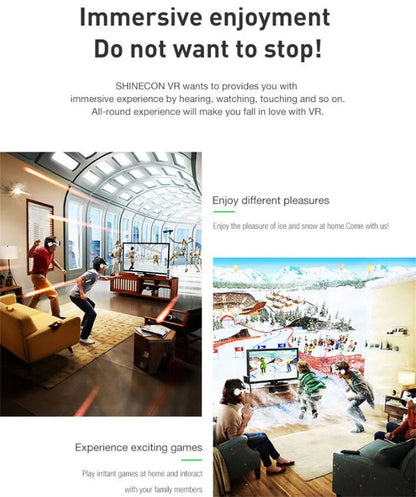 Wireless VR Headset IMAX 3D + Game Controller for Mobile Phones