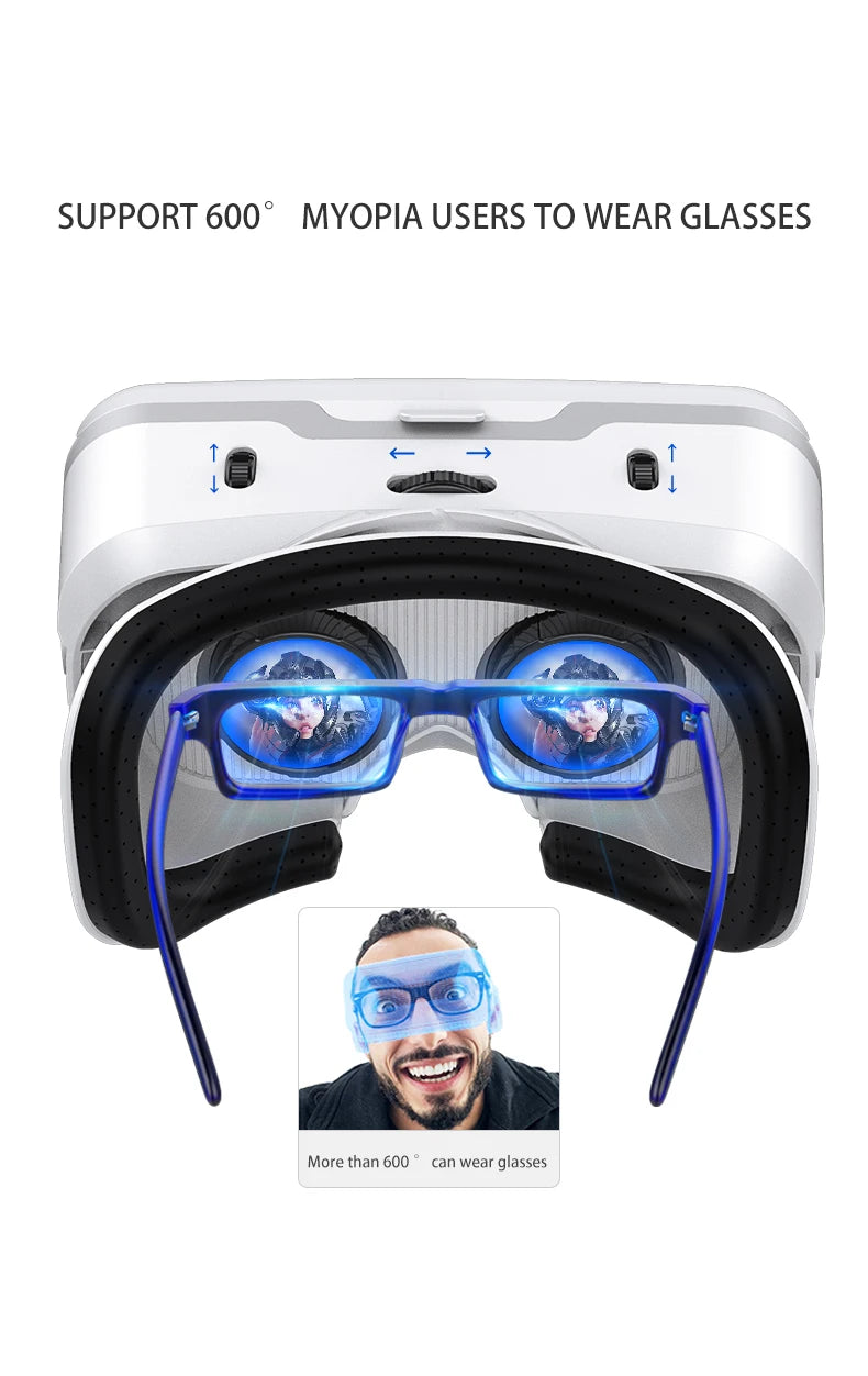 VR Shinecon 10.0 Virtual Reality Headset – 3D IMAX Goggles for Smartphones