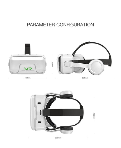 VR Shinecon 10.0 Virtual Reality Headset – 3D IMAX Goggles for Smartphones