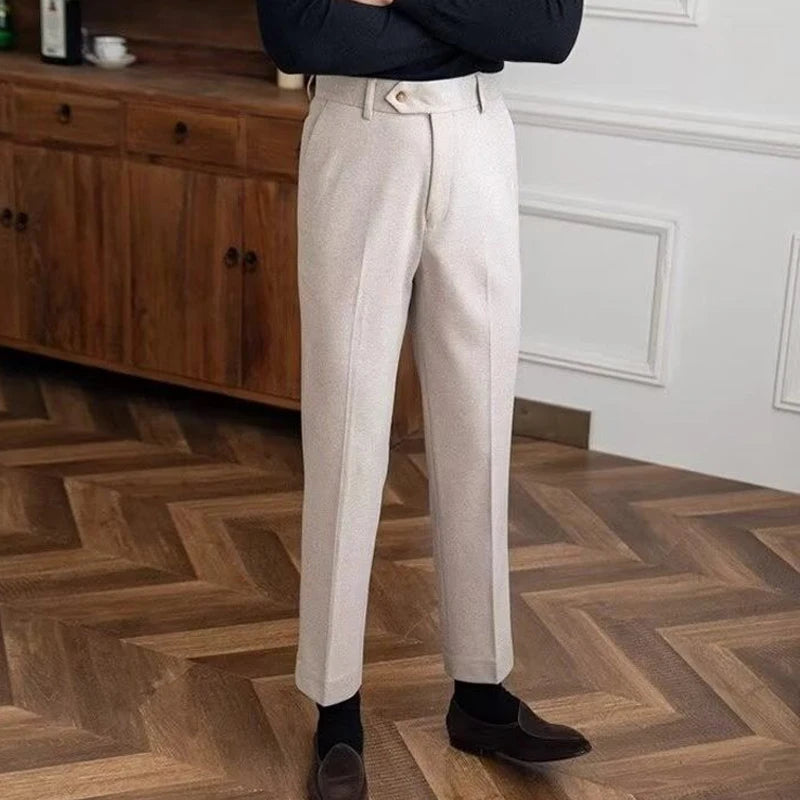 Trousers Slim Woolen Fit