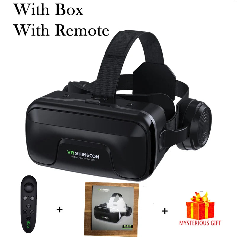 VR Shinecon 10.0 Virtual Reality Headset – 3D IMAX Goggles for Smartphones