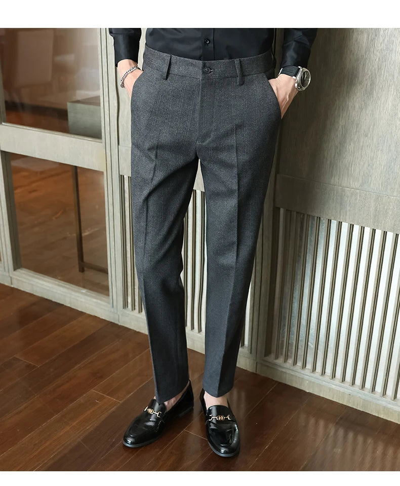 Autumn  Woolen Suit Pants