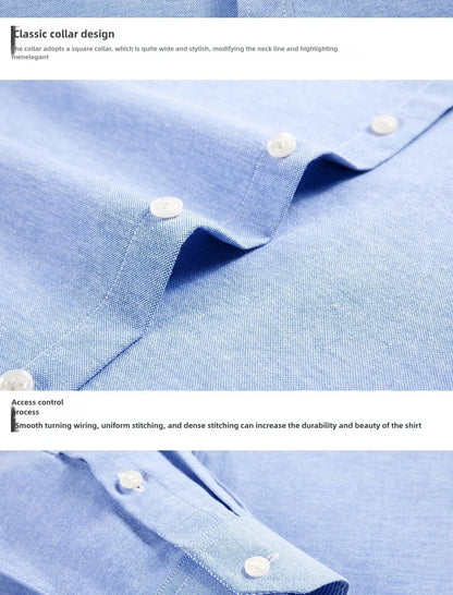 oxford slim fit long sleeve man