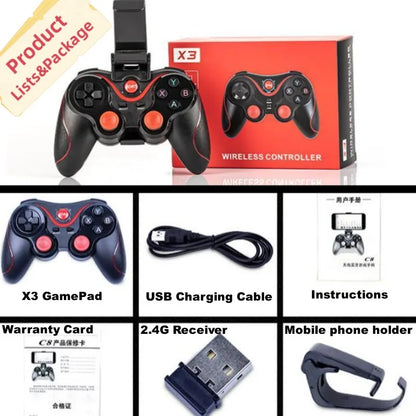 Wireless VR Headset IMAX 3D + Game Controller for Mobile Phones