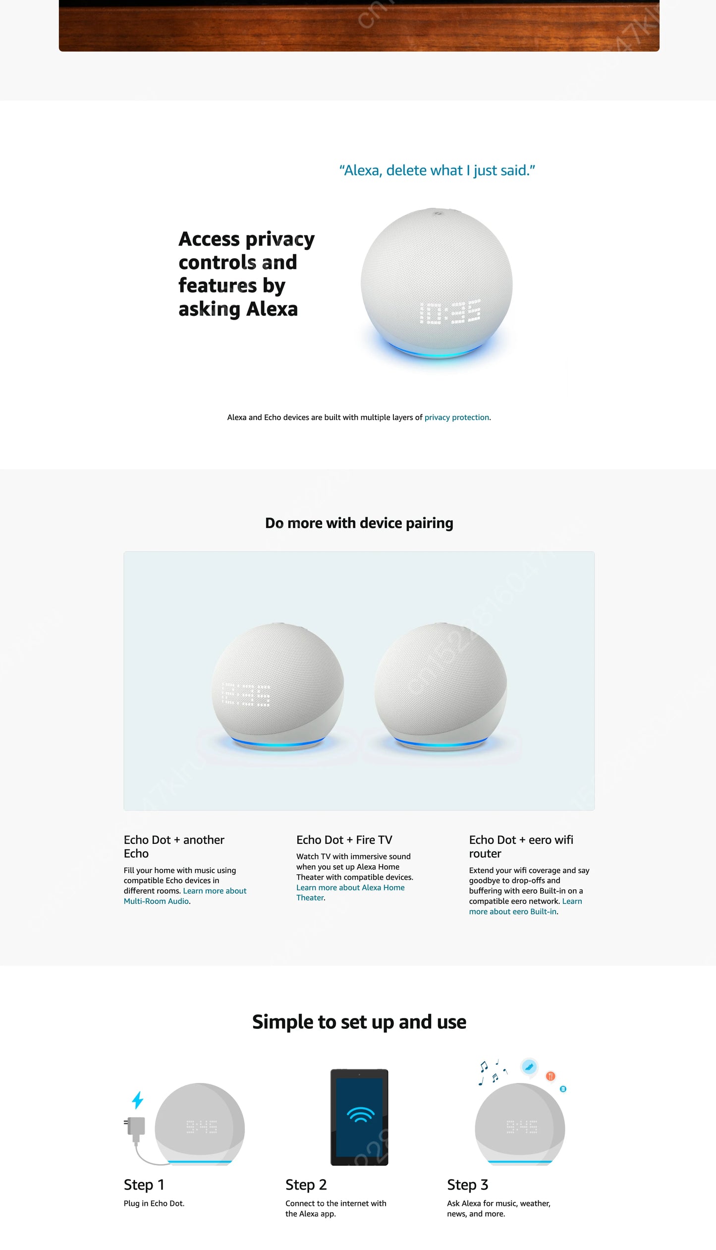 Echo Dot 5th Gen Alexa Speaker – Wi-Fi, Bluetooth & Hands-Free Voice Control