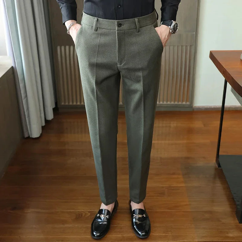 Autumn  Woolen Suit Pants
