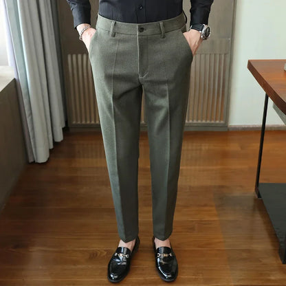 Autumn  Woolen Suit Pants