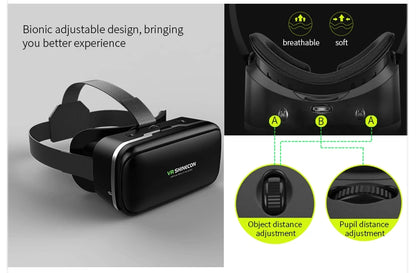 VR Shinecon 10.0 Virtual Reality Headset – 3D IMAX Goggles for Smartphones