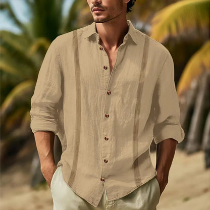 Men’s Cotton Linen Casual Shirt