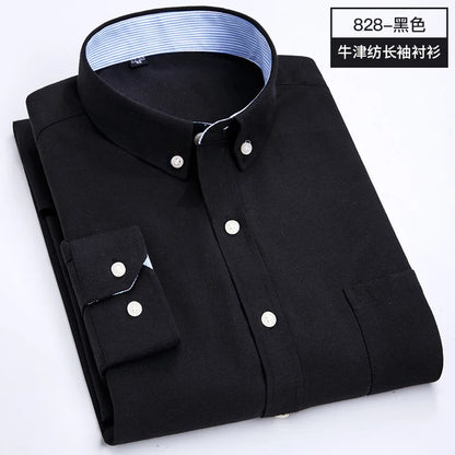 oxford slim fit long sleeve man