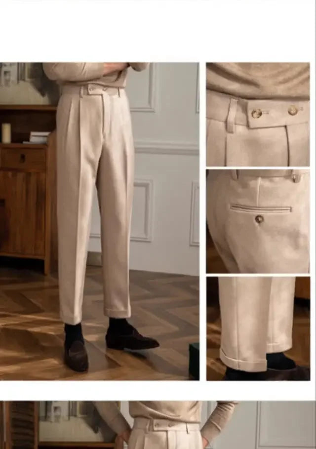 Trousers Slim Woolen Fit