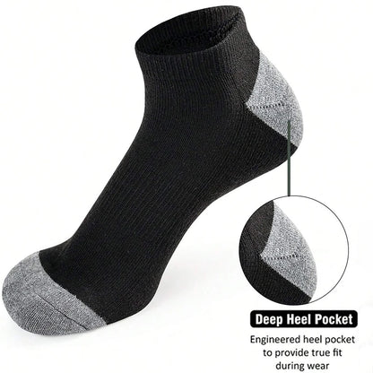 “10 Pairs of Comfortable Low-Cut Odor-Proof Socks – Breathable and Sweat-Absorbing”