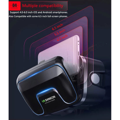VR Shinecon 10.0 Virtual Reality Headset – 3D IMAX Goggles for Smartphones