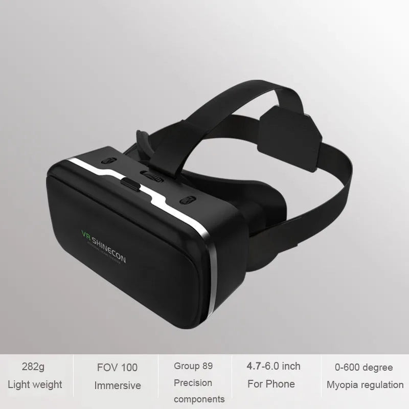 VR Shinecon 10.0 Virtual Reality Headset – 3D IMAX Goggles for Smartphones