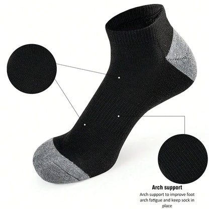 “10 Pairs of Comfortable Low-Cut Odor-Proof Socks – Breathable and Sweat-Absorbing”