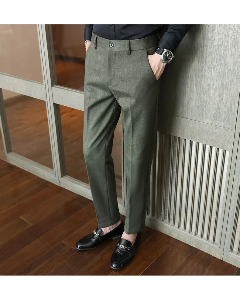 Autumn  Woolen Suit Pants