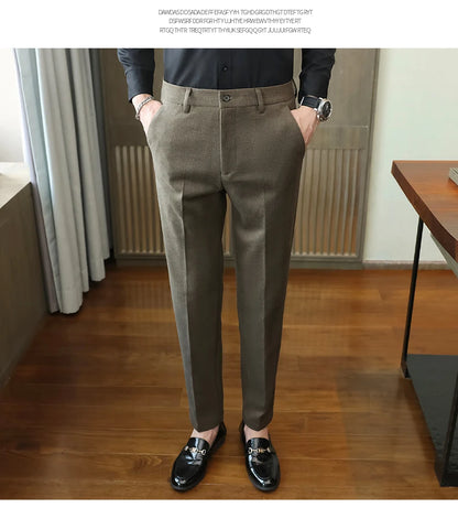Autumn  Woolen Suit Pants