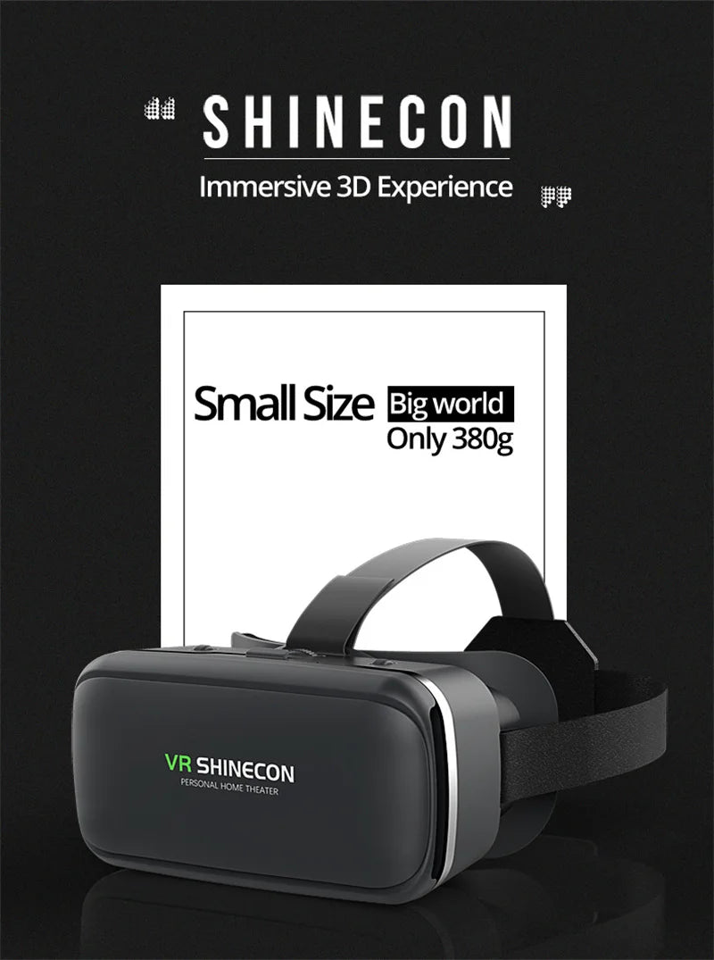 VR Shinecon 10.0 Virtual Reality Headset – 3D IMAX Goggles for Smartphones