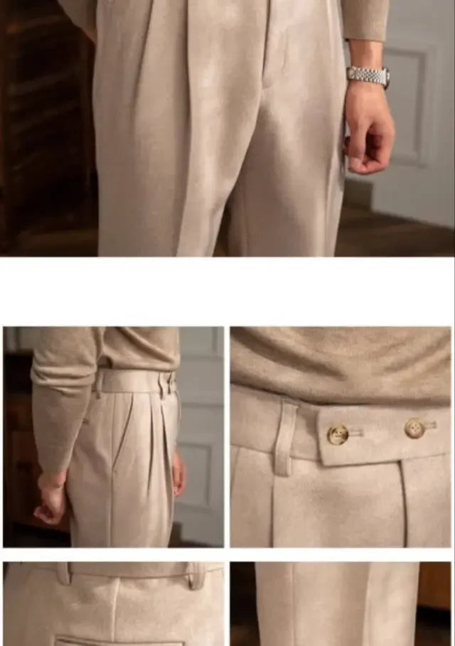 Trousers Slim Woolen Fit