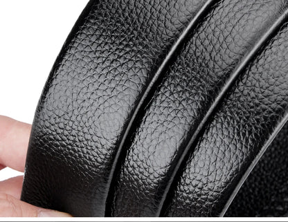 Men’s Business Belt – OYIFAN Genuine Leather, Automatic Buckle, Adjustable Fit