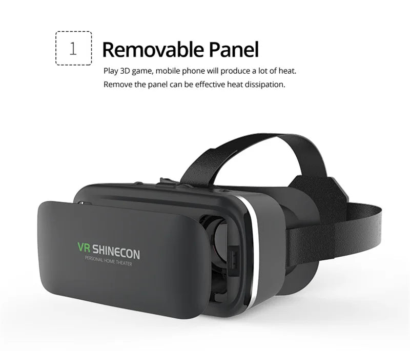 VR Shinecon 10.0 Virtual Reality Headset – 3D IMAX Goggles for Smartphones