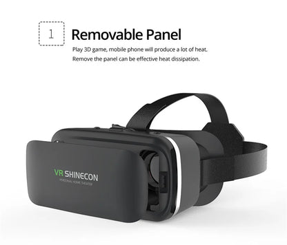 VR Shinecon 10.0 Virtual Reality Headset – 3D IMAX Goggles for Smartphones