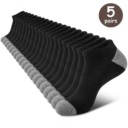 “10 Pairs of Comfortable Low-Cut Odor-Proof Socks – Breathable and Sweat-Absorbing”