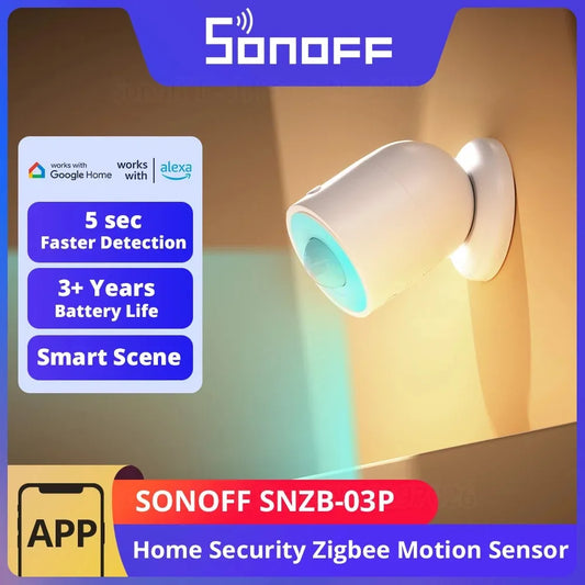 SONOFF SNZB-03P Smart Zigbee Motion Sensor with Light Detection