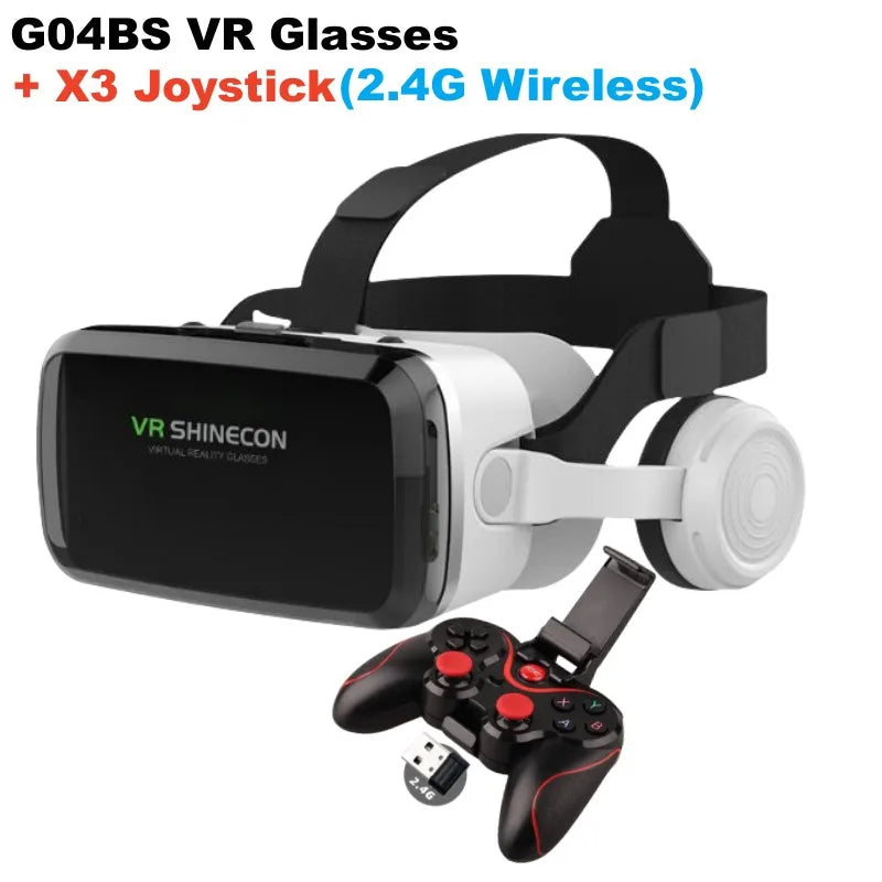 Wireless VR Headset IMAX 3D + Game Controller for Mobile Phones