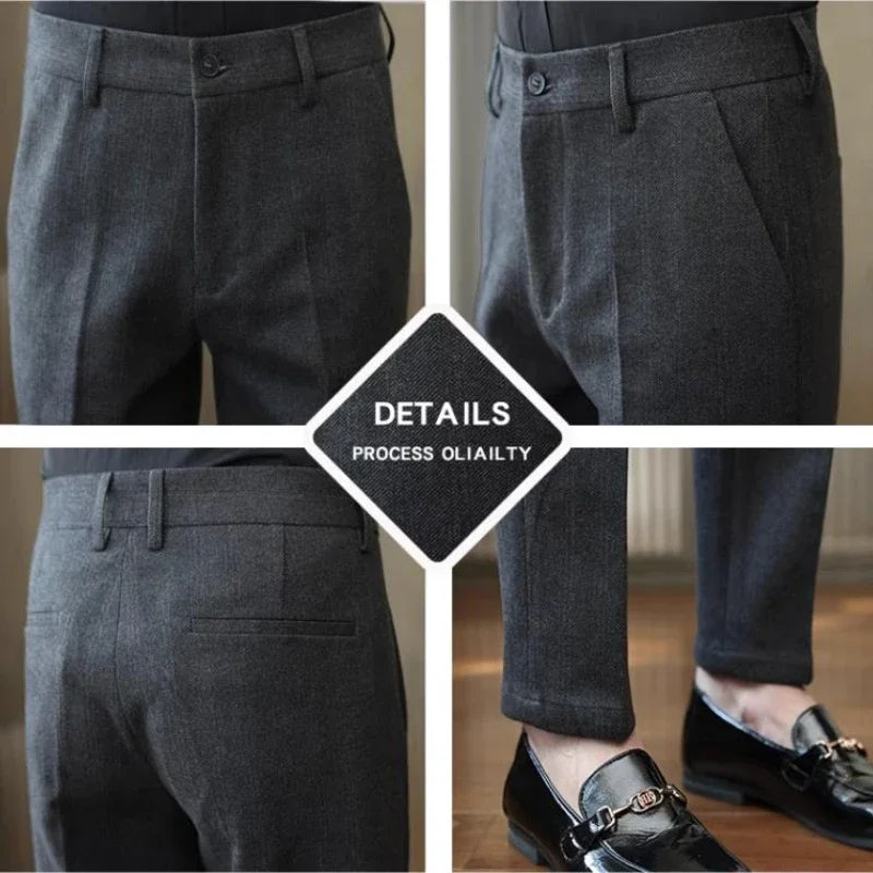 Autumn  Woolen Suit Pants