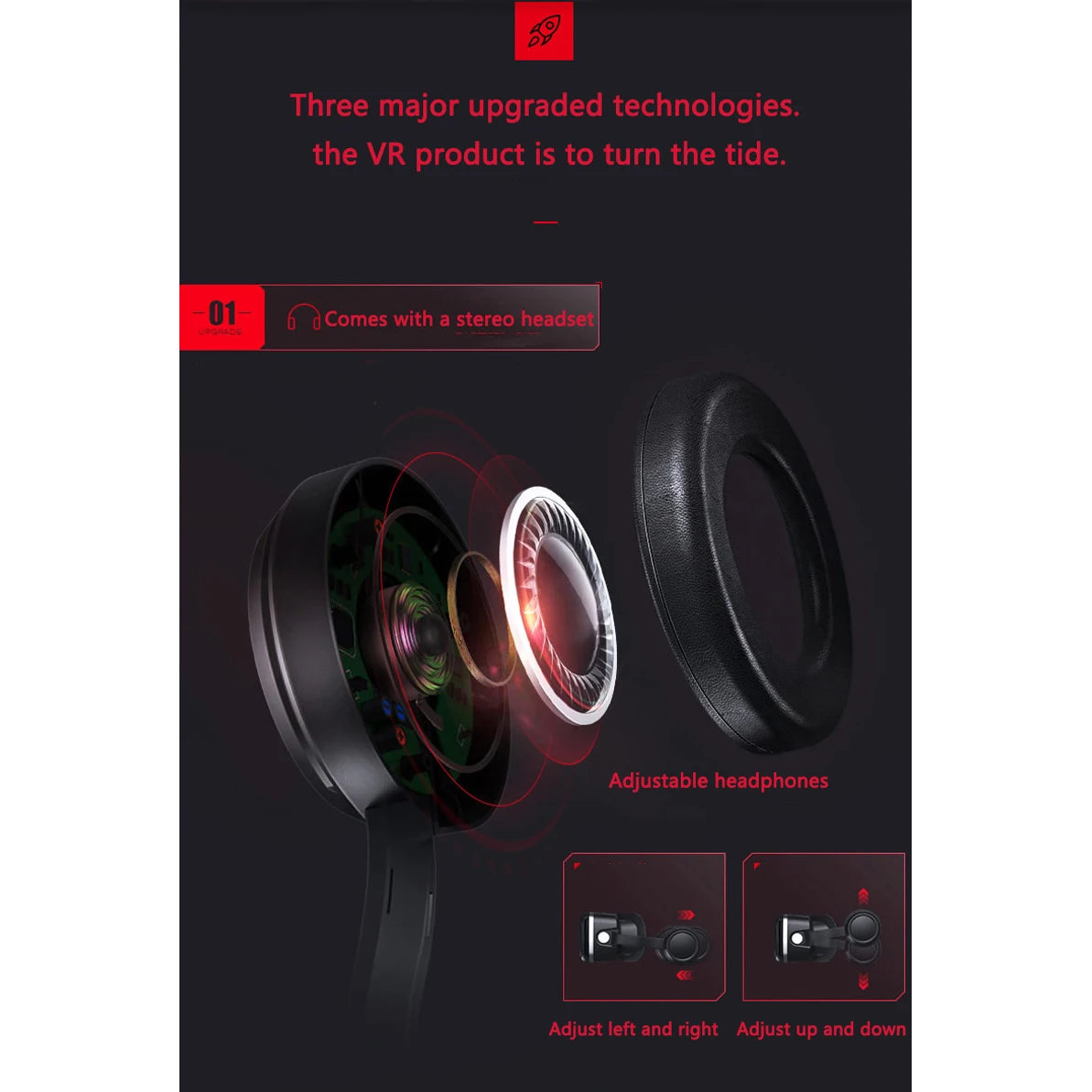 VR Shinecon 10.0 Virtual Reality Headset – 3D IMAX Goggles for Smartphones