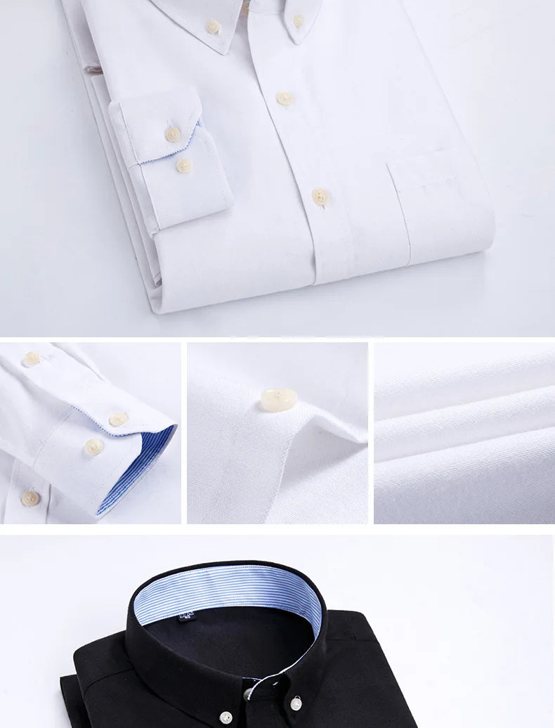 oxford slim fit long sleeve man