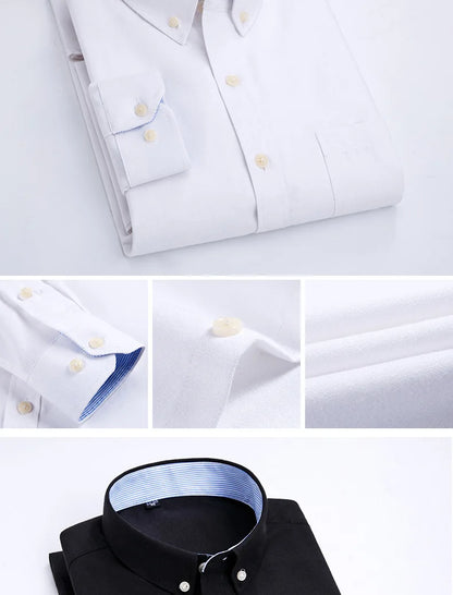 oxford slim fit long sleeve man