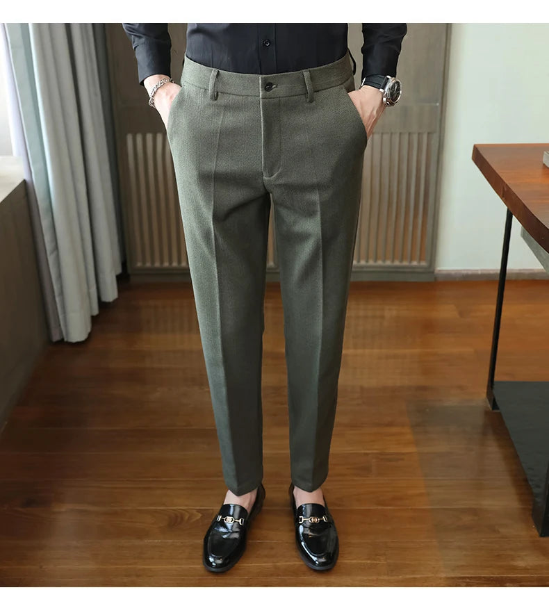 Autumn  Woolen Suit Pants