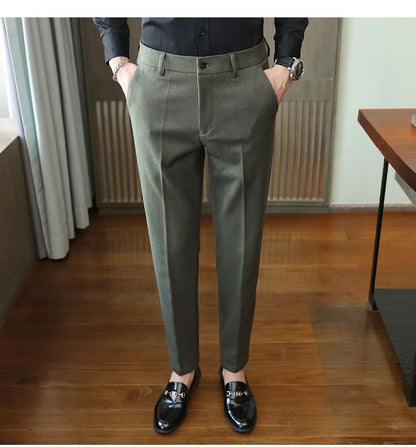Autumn  Woolen Suit Pants