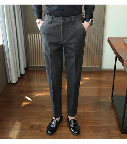 Autumn  Woolen Suit Pants