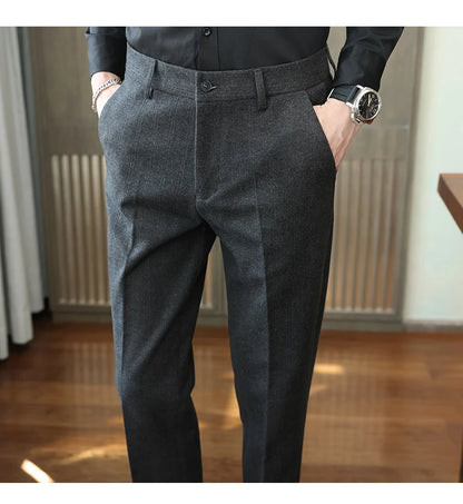 Autumn  Woolen Suit Pants
