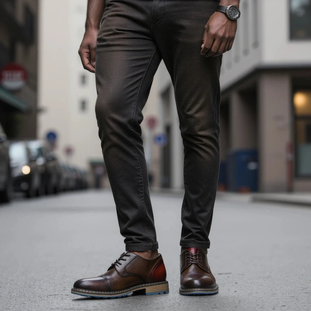 Retro Men's Derby Shoes