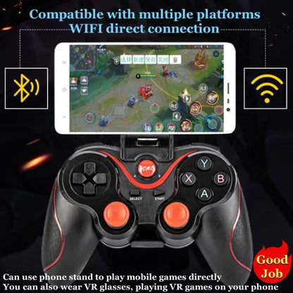 Wireless VR Headset IMAX 3D + Game Controller for Mobile Phones