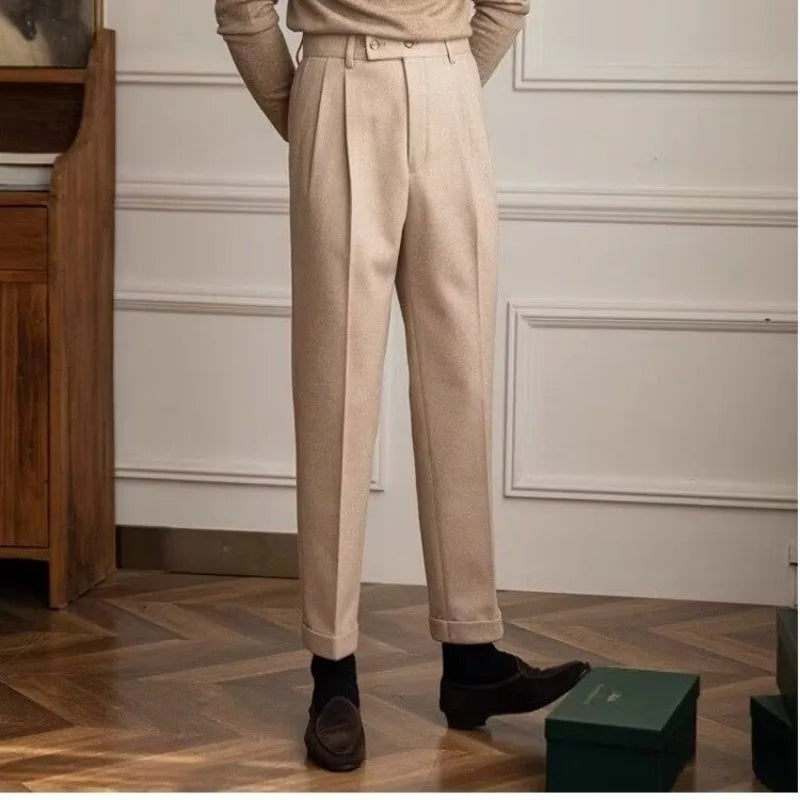 Trousers Slim Woolen Fit