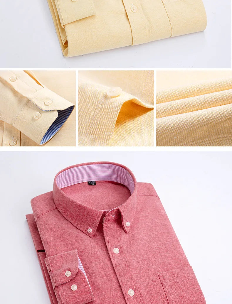 oxford slim fit long sleeve man