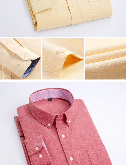 oxford slim fit long sleeve man