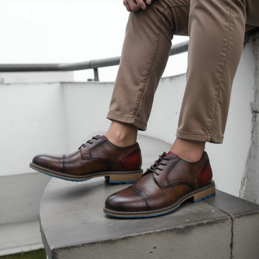 Retro Men's Derby Shoes