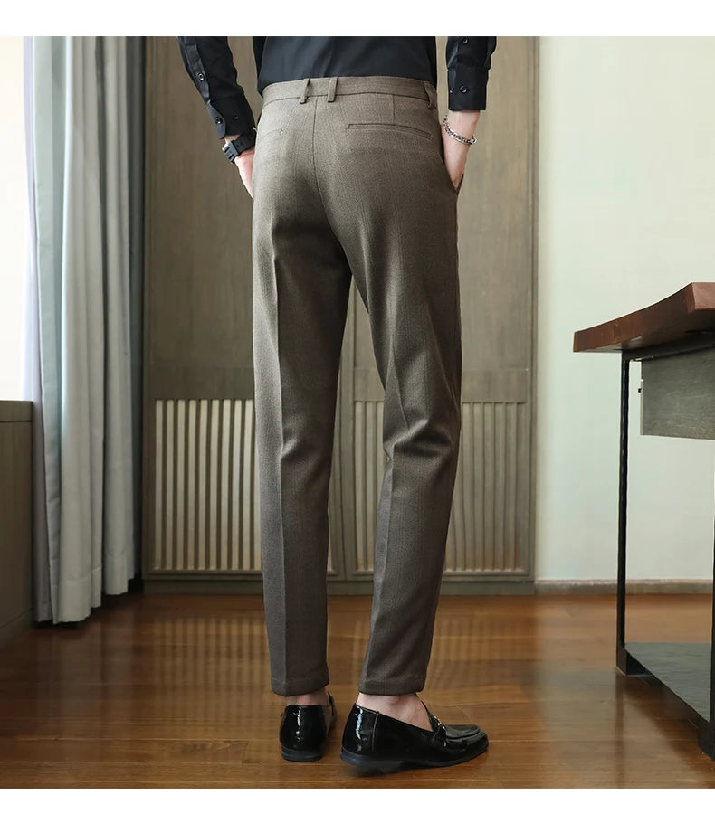 Autumn  Woolen Suit Pants